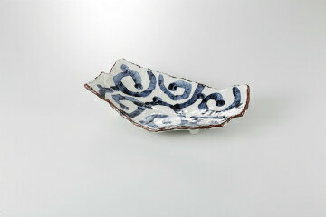 【まとめ買い10個セット品】和食器 太唐草 合せ焼物皿 37K197-04 まごころ第37集 【キャンセル/返品不可】【厨房館】