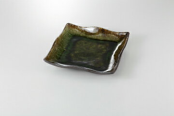 Other - 和食器 砂目織部 正角皿(大) 37K185-17 まごころ第37集 【キャンセル/返品不可】【厨房館】