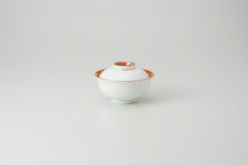 和食器 朱巻白小花 反煮物碗 37K281-08 まごころ第37集 【キャンセル/返品不可】【厨房館】