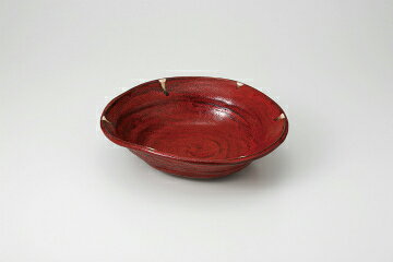 【38K307-02】赤黒釉彩 変形8.0鉢まごころ第38集【キャンセル/返品不可】【 おしゃれ 食器 テーブルウェア 業務用 居酒屋 レストラン 喫茶店 ホテル 家庭用】【厨房館】