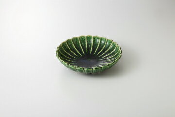 【38K085-10】織部 菊花8.0盛鉢まごころ第38集【キャンセル/返品不可】【 おしゃれ 食器 テーブルウェア 業務用 居酒屋 レストラン 喫茶店 ホテル 家庭用】【厨房館】