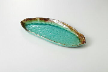 Rakuten - 【38K293-06】緑釉 木の葉皿まごころ第38集【キャンセル/返品不可】【 おしゃれ 食器 テーブルウェア 業務用 居酒屋 レストラン 喫茶店 ホテル 家庭用】【厨房館】