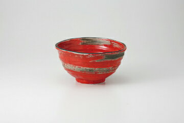 Bowls - 【38K371-22】赤釉黒かすり 荒引6.0丼まごころ第38集【キャンセル/返品不可】【 おしゃれ 食器 テーブルウェア 業務用 居酒屋 レストラン 喫茶店 ホテル 家庭用】【厨房館】