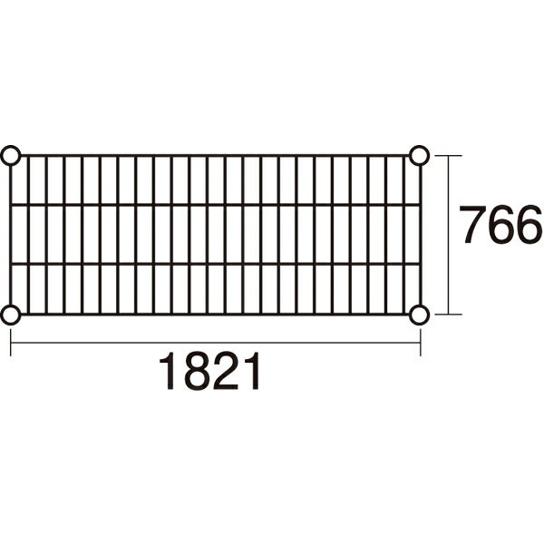 ステンレスエレクター SLMS1820:PS1900:4段【厨房館】 [2]