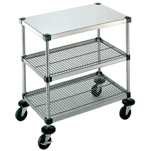 商品の仕様■規格6-3-B-2M-7-L■外寸 縦×横×全高610×760×H937mm■18-0ステンレス■燕三条●ポール高さ767mm・奥行610mm φ125mmゴムキャスター使用 自在×3・ストッパー付×1※商品画像はイメージです。複数掲載写真も、商品は単品販売です。予めご了承下さい。※商品の外観写真は、製造時期により、実物とは細部が異なる場合がございます。予めご了承下さい。※色違い、寸法違いなども商品画像には含まれている事がございますが、全て別売です。ご購入の際は、必ず商品名及び商品の仕様内容をご確認下さい。※原則弊社では、お客様都合（※色違い、寸法違い、イメージ違い等）での返品交換はお断りしております。ご注文の際は、予めご了承下さい。