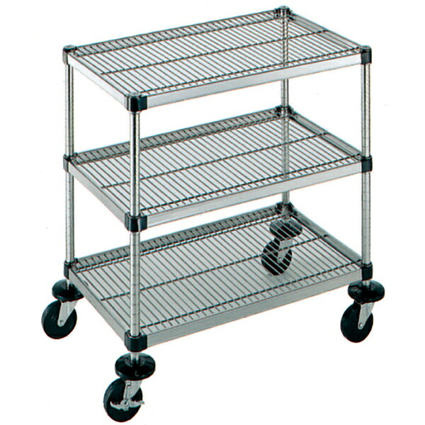 弁慶シェルフワゴン 3段 6-3-3M-9-L【厨房館】