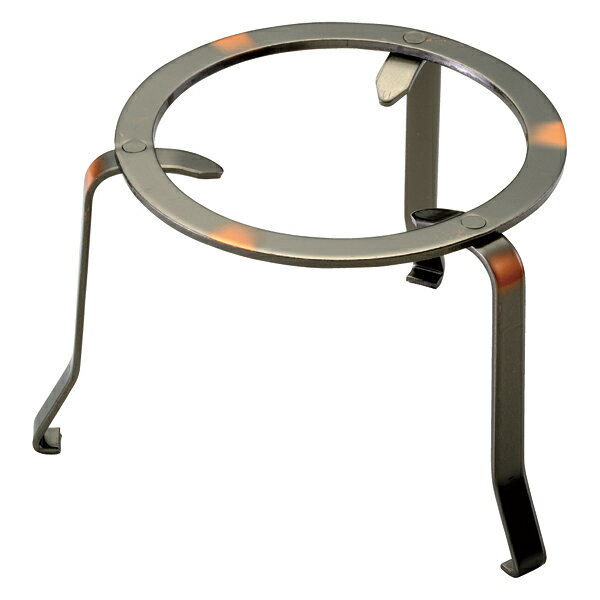 鉄五徳(ブロンズ風三本足) 5寸【厨房館】