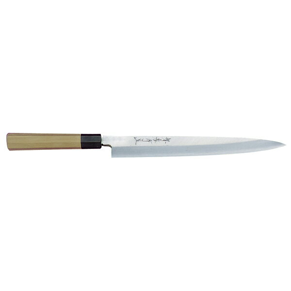 商品の仕様■規格30cm No.04005■刃渡300mm■銀三鋼・水牛八角柄■日本耐蝕性・耐摩耗性に優れた銀三鋼を素材にした和包丁です。※商品画像はイメージです。複数掲載写真も、商品は単品販売です。予めご了承下さい。※商品の外観写真は、製造時期により、実物とは細部が異なる場合がございます。予めご了承下さい。※色違い、寸法違いなども商品画像には含まれている事がございますが、全て別売です。ご購入の際は、必ず商品名及び商品の仕様内容をご確認下さい。※原則弊社では、お客様都合（※色違い、寸法違い、イメージ違い等）での返品交換はお断りしております。ご注文の際は、予めご了承下さい。