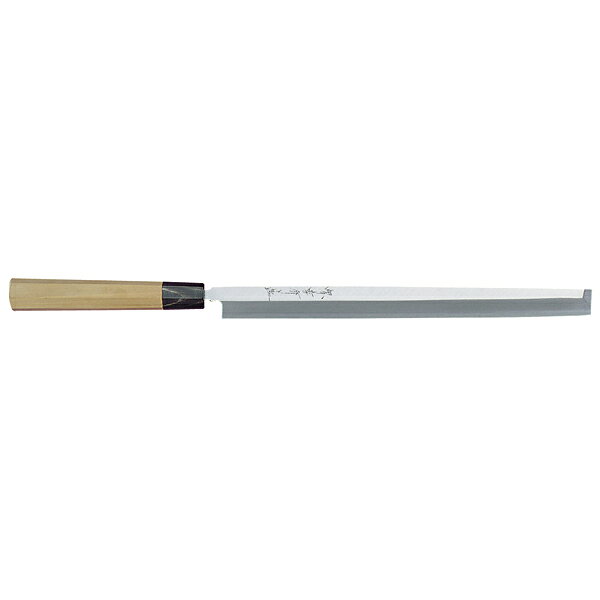 商品の仕様■規格24cm No.04023■刃渡240mm■銀三鋼・水牛八角柄■日本耐蝕性・耐摩耗性に優れた銀三鋼を素材にした和包丁です。※商品画像はイメージです。複数掲載写真も、商品は単品販売です。予めご了承下さい。※商品の外観写真は、製造時期により、実物とは細部が異なる場合がございます。予めご了承下さい。※色違い、寸法違いなども商品画像には含まれている事がございますが、全て別売です。ご購入の際は、必ず商品名及び商品の仕様内容をご確認下さい。※原則弊社では、お客様都合（※色違い、寸法違い、イメージ違い等）での返品交換はお断りしております。ご注文の際は、予めご了承下さい。