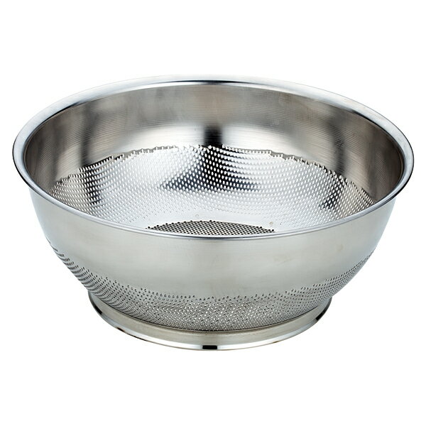 UK18-8パンチング 巾広浅型ザル 46cm【厨房館】