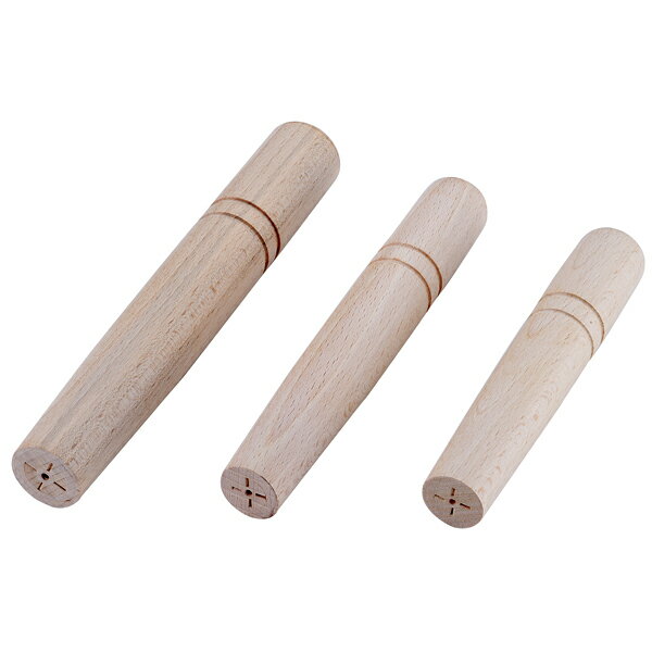 銅玉子焼(西22.5〜24cm用)用木柄 中細 釘付【厨房館】