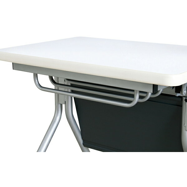 抗ウイルス跳ね上げ式会議テーブル(幕板付き) ブラウン VAHMJM6545BR 【厨房館】 [2]