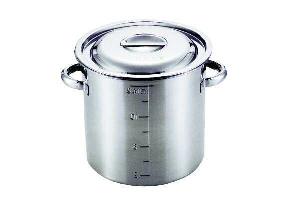 モリブデン 目盛付寸胴鍋 27cm 11827【厨房館】