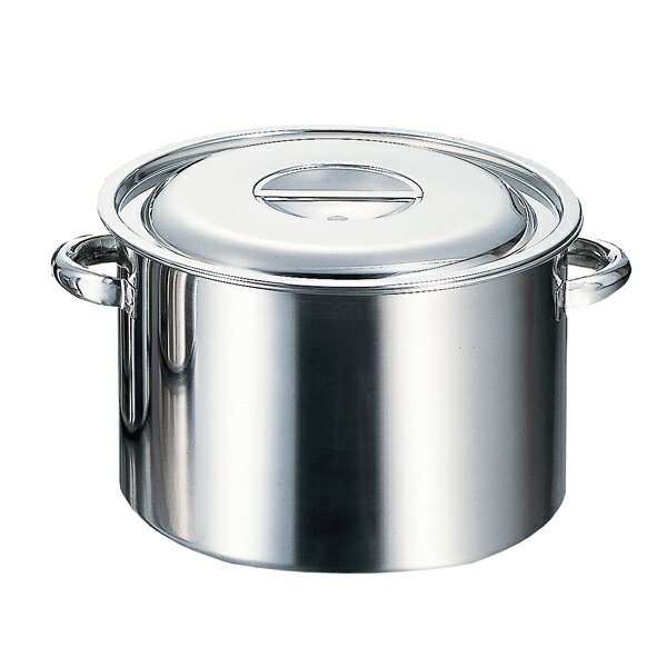 18-8 半寸胴鍋 33cm 113733【厨房館】