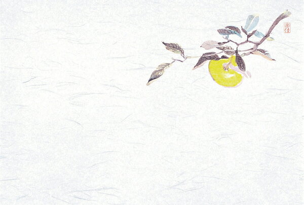 M30-215　四季紙　千寿　ゆず　100枚入【厨房館】