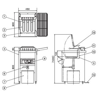 押切電機 スタンド型 電気フライヤー (スウィング式) OF-23N 550×600×800【 電気式フライヤー からあげ 業務用 電気フライヤー 天ぷら フライヤー 揚げ物 おすすめ 揚げ機械 人気 ポテト 電気揚げ物器 とんかつ 】【メーカー直送/後払い決済不可】 【厨房館】