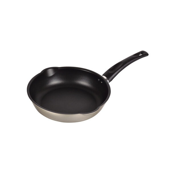 Ih Incompatible - パール金属 軽わざパン ふっ素加工両口深型フライパン24cm【キッチン用品 フライパン 調理道具 注ぎ口 軽い 丈夫】【厨房館】