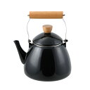 【まとめ買い10個セット品】プレサージュ ホーローケットル2.5L(ブラック)【厨房館】