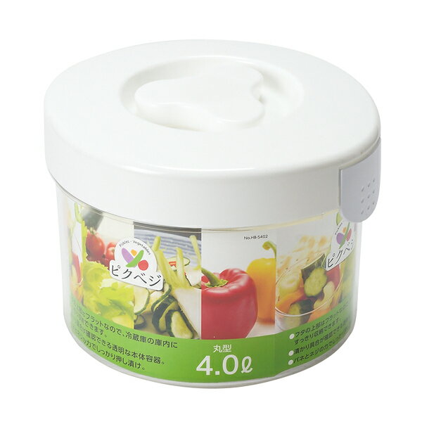 【まとめ買い10個セット品】ピクベジ 丸型漬物器4L【厨房館】