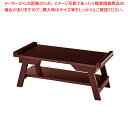 縁付折りたたみ便利テーブル ブラウン 【厨房館】