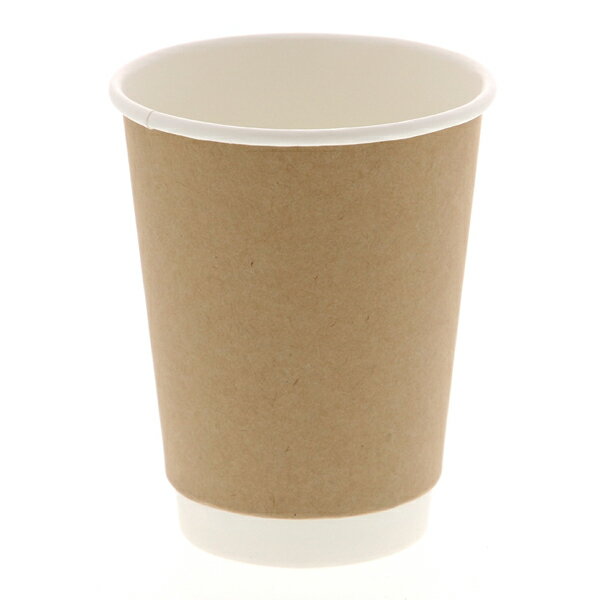 ヘイコー 二重断熱カップ 12オンス クラフト 25個【厨房館】