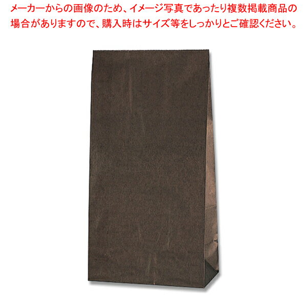 【まとめ買い10個セット品】HEIKO 角底袋 No.8 未晒無地 焦茶 100枚【厨房館】