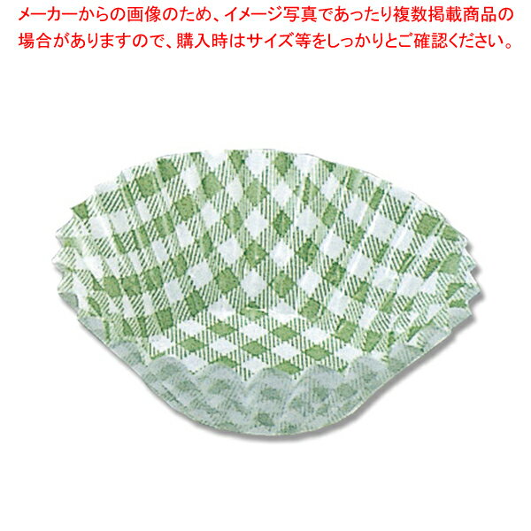 UACJ製箔 PBTおかずケース 8F 緑チェック 250枚入 1本【厨房館】