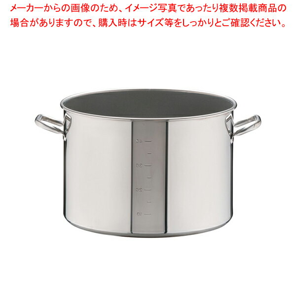 SAパワー・デンジ アルファ 半寸胴鍋 45cm(蓋無)目盛付【ラーメン 半寸胴鍋 おでん用 鍋 寸胴型 ずんどうなべ 人気の鍋 業務用 半寸胴鍋 ラーメン用 鍋 ずん胴 おでんの鍋 寸胴なべ スープ 寸胴 スープ鍋 業務用鍋 カレー スープ用鍋】【厨房館】