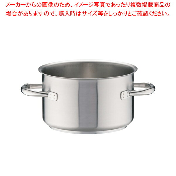 パデルノ 18-10半寸胴鍋 (蓋無) 1007-20【半寸胴鍋 業務用半寸胴鍋 半寸胴ラーメン スープ鍋 業務用鍋 半寸胴鍋 業務用パスタ鍋 寸胴型 業務用鍋 おでん用鍋 通販 ステンレス半寸胴鍋 ステンレス製半寸胴鍋】【厨房館】