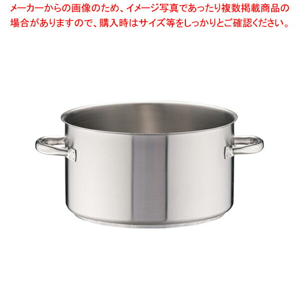 パデルノ 18-10半寸胴鍋 (蓋無) 1007-36【半寸胴鍋 業務用半寸胴鍋 半寸胴ラーメン スープ鍋 業務用鍋 半寸胴鍋 ずんどう ラーメン 業務用パスタ鍋 寸胴型 業務用ステンレス半寸胴鍋 ステンレス製半寸胴鍋 業務用鍋】【厨房館】