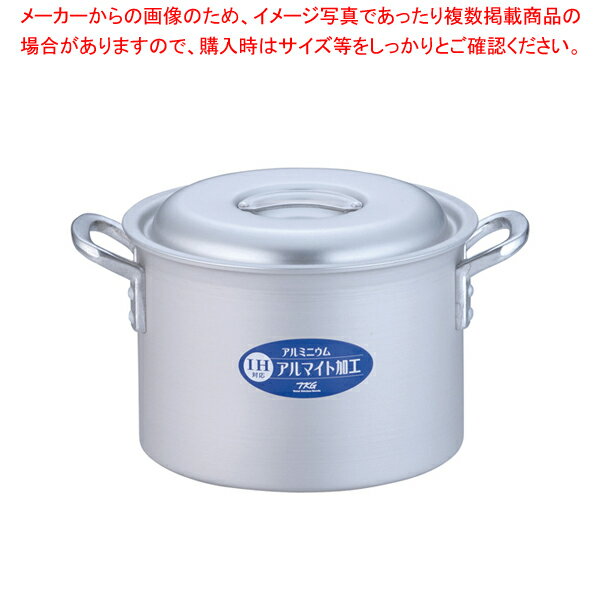 遠藤商事 / TKG IHアルミ 半寸胴鍋(目盛付) 24cm【ずんどう ラーメン 半寸胴鍋 おでん用 鍋 寸胴型 ず..