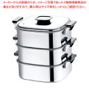 桃印18-0角型蒸器 27cm 3段【角蒸し器 小籠包蒸し器蒸し器 ステンレスせいろ セイロ 蒸篭 販売 楽天】【厨房館】