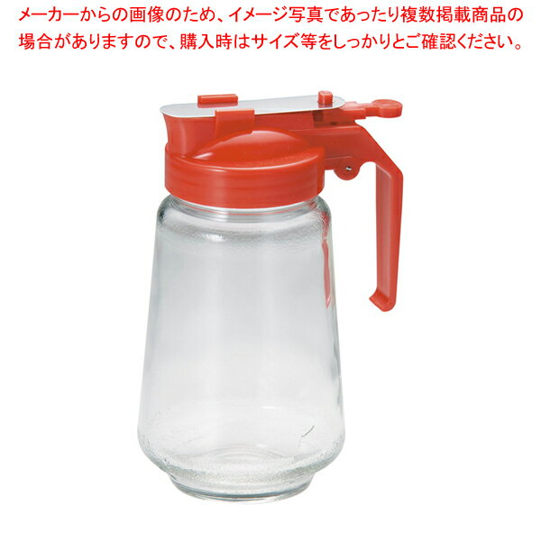 ガラス製 焼肉タレ入 350cc 赤【調味料入れ 容器 ドレッシングボトル 調味料置き 調味料容器薬味入れ ..