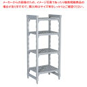 【まとめ買い10個セット品】610ベンチ型 カムシェルビングセット 61×122×H163cm 4段【シェルフ 棚 収納ラック シェルフ 棚 収納ラック 業務用】【厨房館】(3)