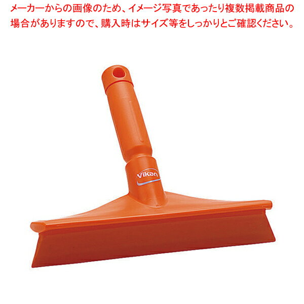 商品の仕様●サイズ：全長×幅(mm)245×230●カラー：オレンジ●メーカー品番：7125●Vikan hygiene systemヴァイカンHACCP対応ブラシ●HACCP対応の規格を各所に取り入れると共に、カラーコーディングを全商品に導入していますので、色別の洗浄システムがはかれます。また、人間工学を商品設計の中に取り入れているので従来の商品と比べて疲労度合が軽く、使う人の身になって設計されています。Vikan hygiene systemヴァイカンブラシ●※HACCP対応●最大8色のカラーバリエーションを用意していますので、清掃区域や調理する食材毎に色分けすることで、交差汚染を防止に貢献します。●※ブラシの安全性●「食品、添加物等の規格基準」に基づいた溶出試験を行い、適合しています。(厚生労働省の食品衛生法に基づく器具及び容器包装の規格)●※EDGE DESIGN(人間工学)●汚れが溜まりにくい水切れの良い衛生的な形状で、握りやすさや洗浄・清掃効率にも考慮されたデザインです。●※優れた耐久性・衛生性・耐薬品性・耐熱性●厳選された材質を使用しているので耐久性・衛生性・耐薬品性・耐熱性(最大121℃)に優れています。●あらゆる内径に対応したチューブビン洗浄ブラシ●材質：ポリプロピレン、特殊ゴム※商品画像はイメージです。複数掲載写真も、商品は単品販売です。予めご了承下さい。※商品の外観写真は、製造時期により、実物とは細部が異なる場合がございます。予めご了承下さい。※色違い、寸法違いなども商品画像には含まれている事がございますが、全て別売です。ご購入の際は、必ず商品名及び商品の仕様内容をご確認下さい。※原則弊社では、お客様都合（※色違い、寸法違い、イメージ違い等）での返品交換はお断りしております。ご注文の際は、予めご了承下さい。【end-9-1298】関連商品ヴァイカン ハンドスクイージー 7125 ホワイトヴァイカン ハンドスクイージー 7125 レッドヴァイカン ハンドスクイージー 7125 イエローヴァイカン ハンドスクイージー 7125 グリーンヴァイカン ハンドスクイージー 7125 ブルーヴァイカン ハンドスクイージー 7125 ピンクヴァイカン ハンドスクイージー 7125 オレンジヴァイカン ハンドスクイージー 7125 パープル