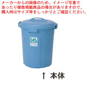 セキスイ エコポリペール 丸型 #45 本体【ペール バケツ ゴミ箱 大型ごみ箱 キッチン ペール バケツ ゴミ箱 大型ごみ箱 キッチン 業務用】【厨房館】