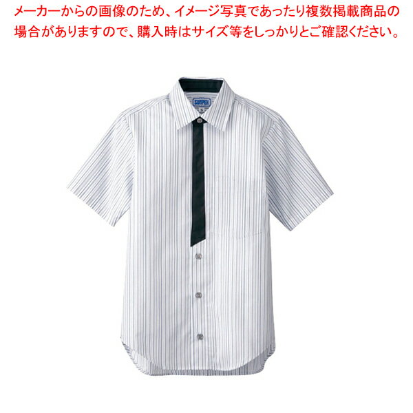 男女兼用半袖シャツ 3L BT-3124 グレー【厨房館】