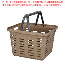 商品の仕様●間口×奥行×高さ(mm)：370×320×245●質量(kg)：0.85●カラー：ブラウン●材質：コーポリマー樹脂●収納時でも積重ね可能です。●底が網底では無いので、小物でも落とすことなく運搬ができます。※商品画像はイメージです。複数掲載写真も、商品は単品販売です。予めご了承下さい。※商品の外観写真は、製造時期により、実物とは細部が異なる場合がございます。予めご了承下さい。※色違い、寸法違いなども商品画像には含まれている事がございますが、全て別売です。ご購入の際は、必ず商品名及び商品の仕様内容をご確認下さい。※原則弊社では、お客様都合（※色違い、寸法違い、イメージ違い等）での返品交換はお断りしております。ご注文の際は、予めご了承下さい。【end-9-0190】→単品での販売はこちら