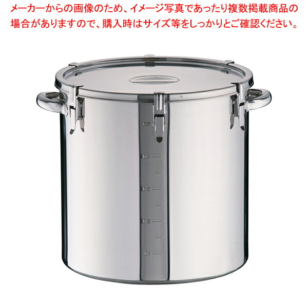 SAモリブデン 目盛付パッキン寸胴鍋 42cm(手付)【食缶 寸胴鍋 学校 給食 食缶販売 楽天 ずんどう ラーメン 業務用寸胴鍋料理 業務用パスタ鍋 業務用鍋通販】【厨房館】
