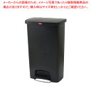【まとめ買い10個セット品】トラスト ステップオンコンテナ ワイド 袋止め付き 1309 ブラック【厨房館】(3)