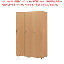 木製フリージョイントロッカー 1段3人用(ナチュラルオーク)【厨房館】