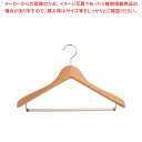 【まとめ買い10個セット品】木製ハンガー フォレスタ25 クリア ストップバー【厨房館】