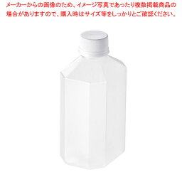 【まとめ買い10個セット品】PP食品ボトル 角 PP360T(20ヶ入)【厨房館】