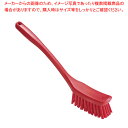 【まとめ買い10個セット品】脱毛防止 ロングハンドル マルチブラシ ソフト1261303 レッド【厨房館】(3)