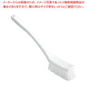 【まとめ買い10個セット品】脱毛防止 ロングハンドル マルチブラシ ハード1263304 ホワイト【厨房館】