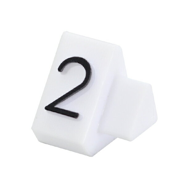 プライスキューブ補充用 M用 白/黒文字 2【厨房館】