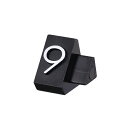 ニュープライスキューブ補充用単品M用 黒/白文字 9【厨房館】
