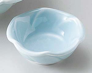 【まとめ買い10個セット品】和食器 テ017-298 青地輪花千代口【キャンセル/返品不可】【厨房館】