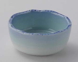 【まとめ買い10個セット品】和食器 オ020-038 青地流水彫丸千代口【キャンセル/返品不可】【厨房館】