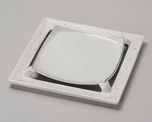 【まとめ買い10個セット品】和食器 ミ025-038 点紋ラスター正角向付【キャンセル/返品不可】【厨房館】